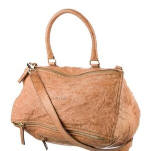 Givenchy Light Brown Leather Satchel